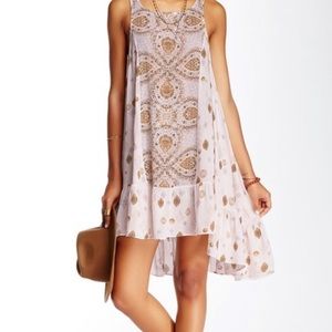 Free people into you printed slip dress
